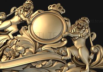 3D model Lions and the crown (STL)